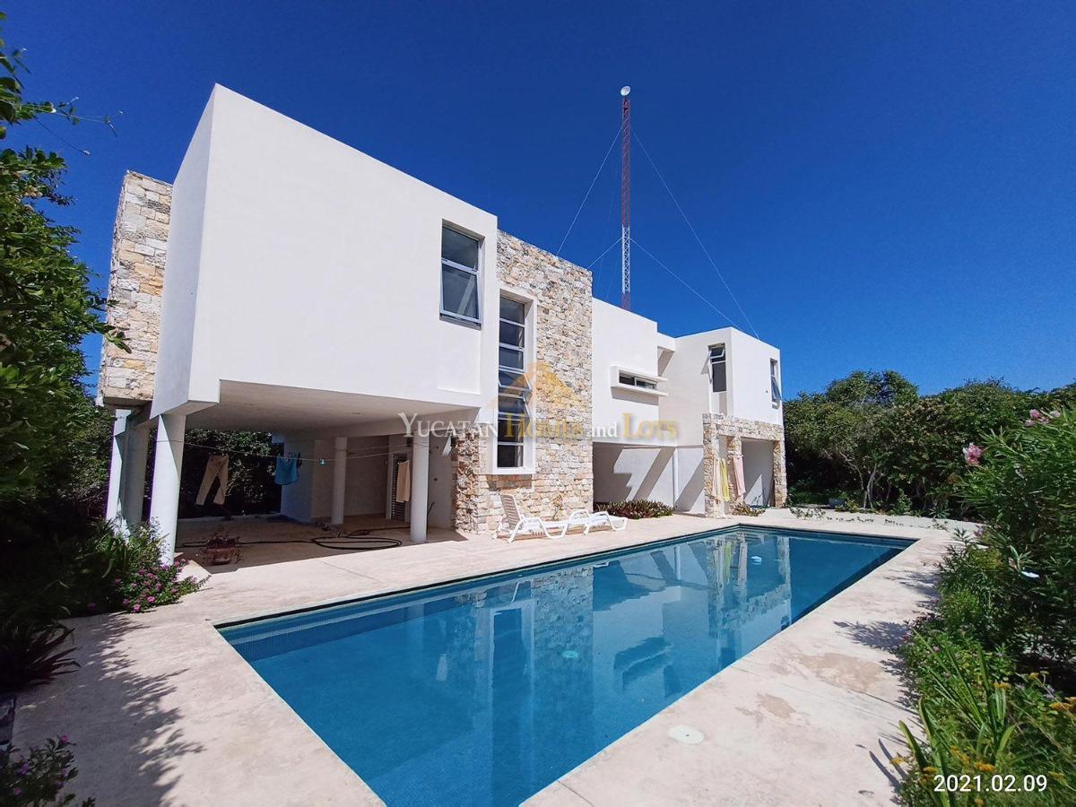 Beachfront Villa In Sisal Yucatan Mexico Exterior photo